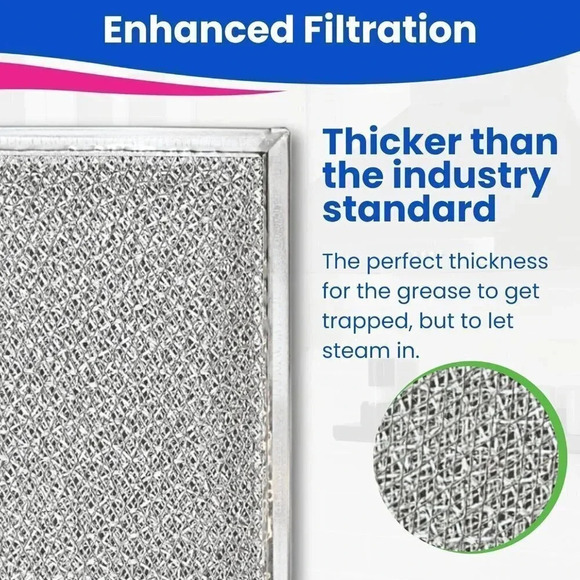 10.5 x 8.75 Inch Kitchen Exhaust Fan Aluminum Mesh Grease  Filter for Range Hood - Picture 4 of 5